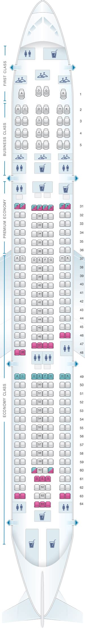 Seat Map China Southern Airlines Airbus A330 300 Layout A Seatmaestro