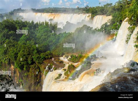 Iguassu Falls The Largest Series Of Waterfalls Of The World Located