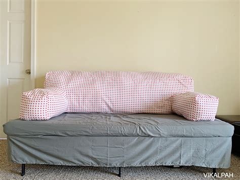 Vikalpah How To Convert A Twin Bed Into A Couch Diy Cover Button