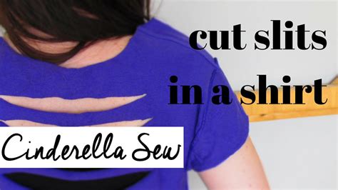 How To Cut Slits In Back Of T Shirt Shirt Views