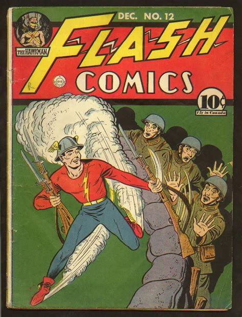 Flash Comics 012 1940 Illustrazione Fumetti Illustration