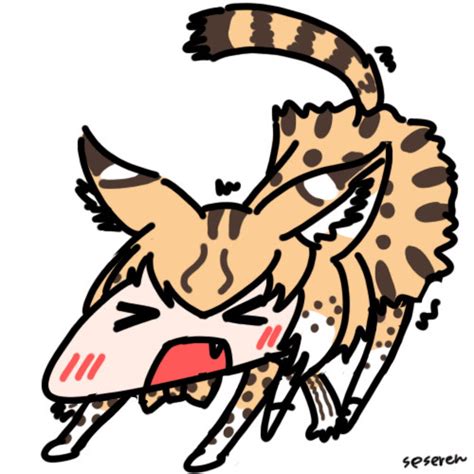 serval ears seseren serval kemono friends kemono friends serval tail animated animated