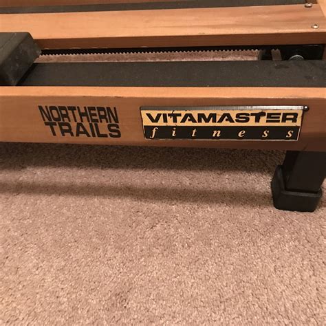 vitamaster ski machine cross country trainer wooden home gym equipment used ebay