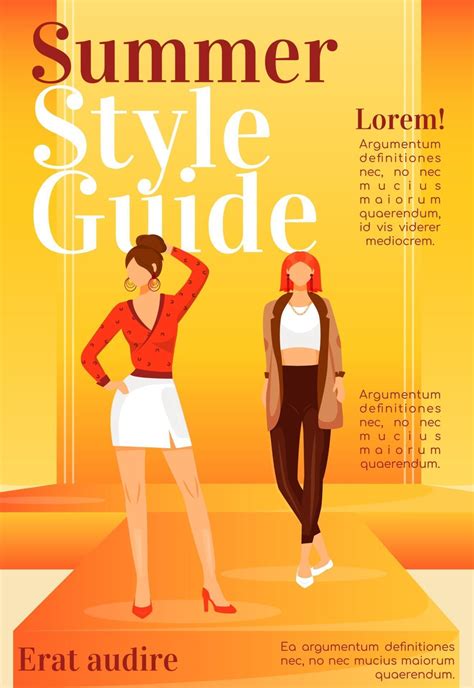 Fashion News Magazine Cover Template Runway Models Outfits Journal