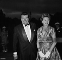 British actor Jack Hawkins and wife Doreen attending a film premiere ...