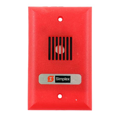 Simplex 624 940 Fire Alarm Signaling Device Audible Red