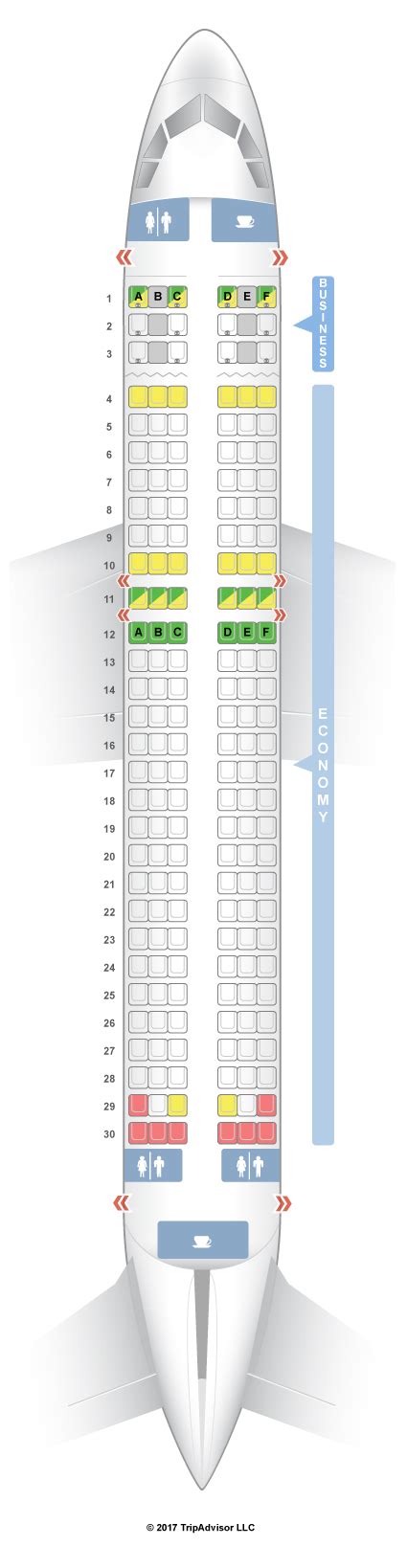 Brussels Airlines A330 Seat Map