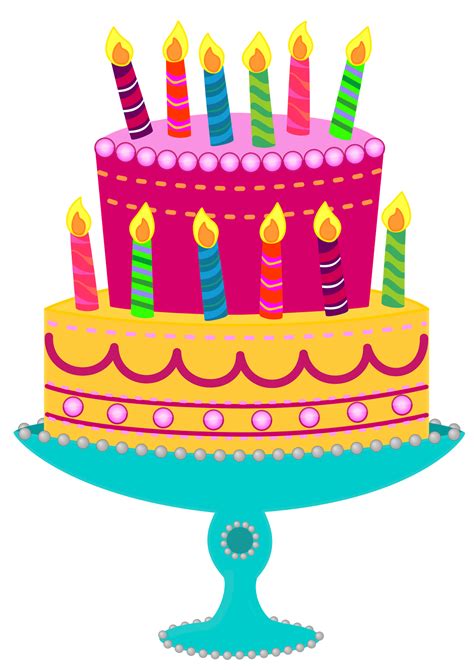 Birthday Cake Clip Art Image Birthday Cake Birthday Painting