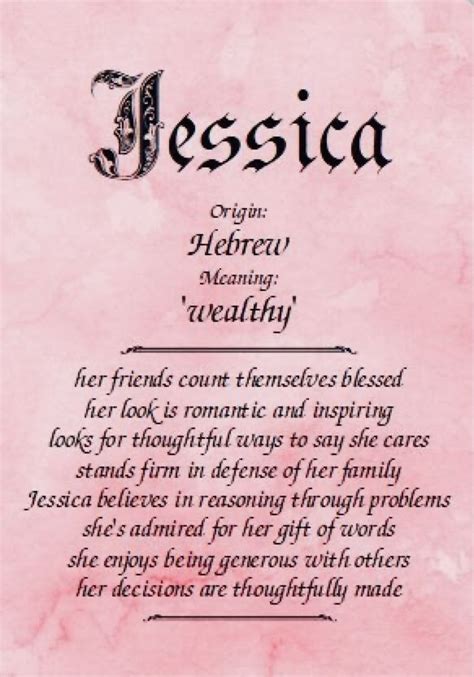 Pin By Jessica Price On Jessica O Polis Girl Names With Meaning Names With Meaning Meaning