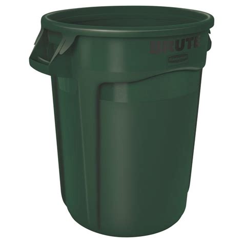 Rubbermaid Commercial Products Brute 32 Gal Dark Green Round Vented