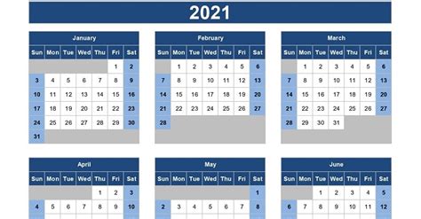 Calendar 2021 Excel Format Free Resume Templates