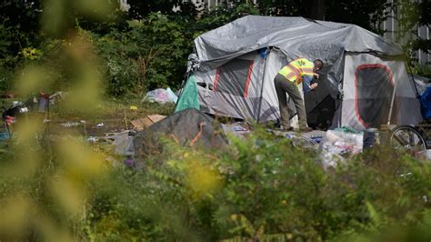 City Clears Out Homeless Camp Beneath I 40