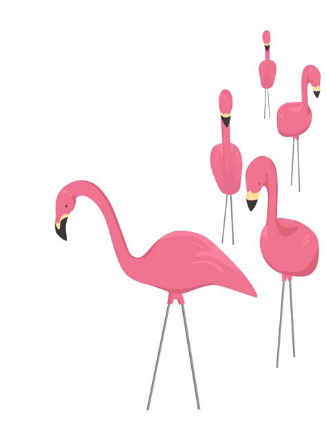 Plastic Flamingos Clipart Clipground