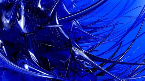 Blue Glass Spikes Hd Desktop Wallpaper Widescreen High Definition