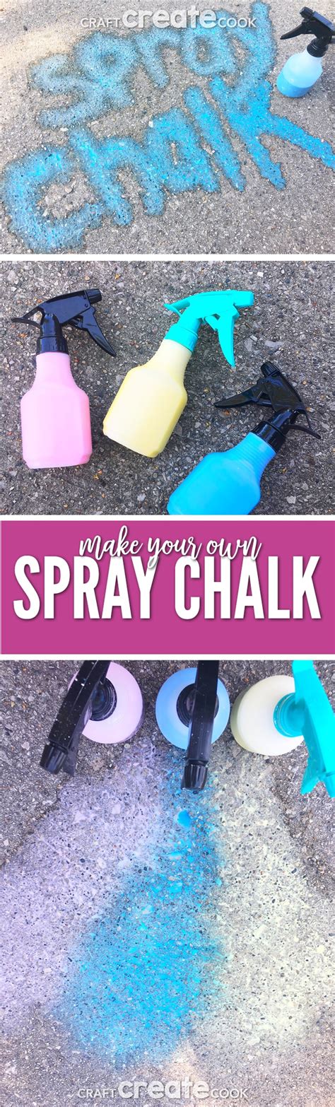 Diy Spray Chalk Craft Create Cook