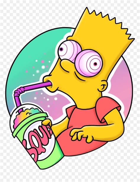 Trippy cute aesthetic trippy lisa simpson wallpaper. Bart Simpson Png Photo Background - Bart Simpson Drinking ...