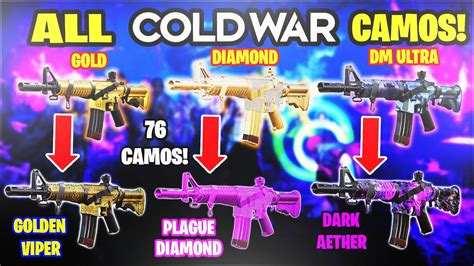 Black Ops Cold War How To Unlock All Final Mastery Camos Dark Aether