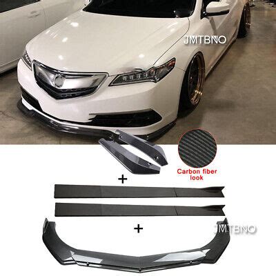For Acura Tlx Carbon Fiber Front Rear Bumper Lip Splitter