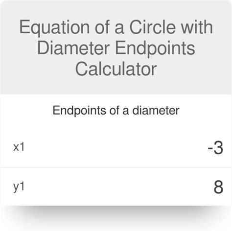How To Find The Equation Of A Circle Given Diameter Endpoints