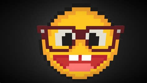 Emoji Nerd Teeth Face Buy Royalty Free 3d Model By Código Píxel