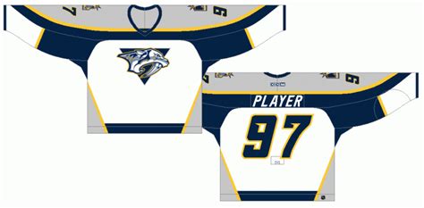 The nashville predators team colors are gold, navy and white. Nashville Predators Light Uniform - National Hockey League ...