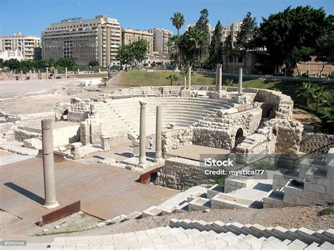 Roman Amphitheatre Alexandria Egypt Stock Photo Download Image Now