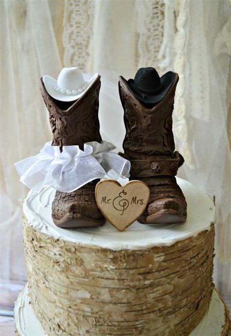 Country Western Wedding Cowboy Boots Wedding Cake Etsy Western