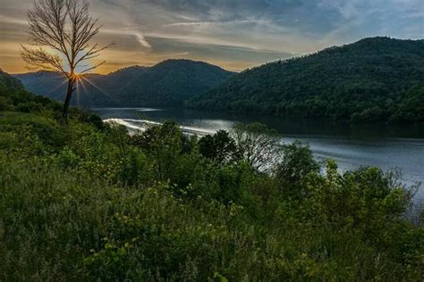 Blue Stone Lake In West Virginia By Randall Sanger Photography Blue