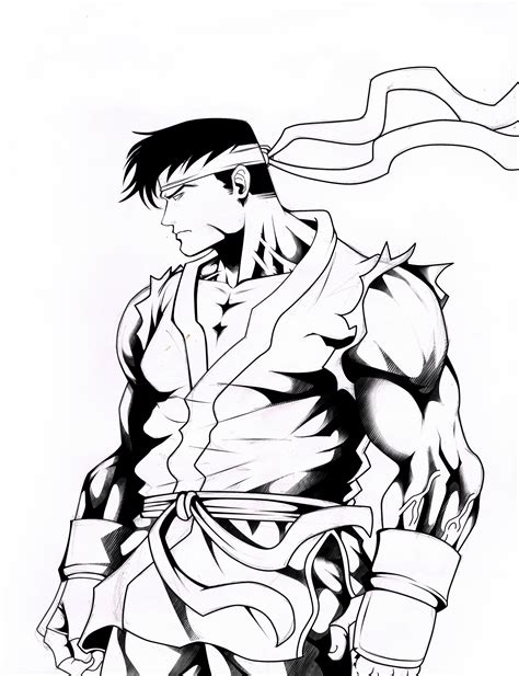 Ryu Coloring Pages Coloring Pages