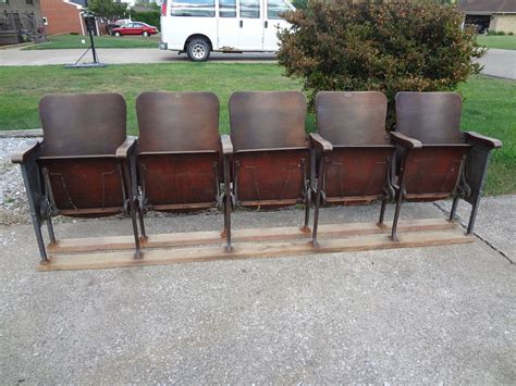 Compared to the upper floors, the basement is more insulated, darker, and easier to while the basement is a wonderful location for a home theatre, you may need to deal with a little preparation. Vintage Movie Theatre Wood Seat Cast Iron Chair Auditorium ...