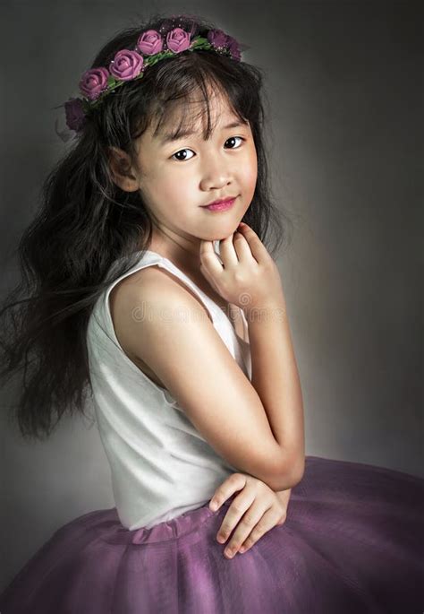 Portrait Of Asian Little Girl Stock Image Image Of Daughter