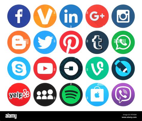 Social Networking Logos High Resolution Stock Photography And Images