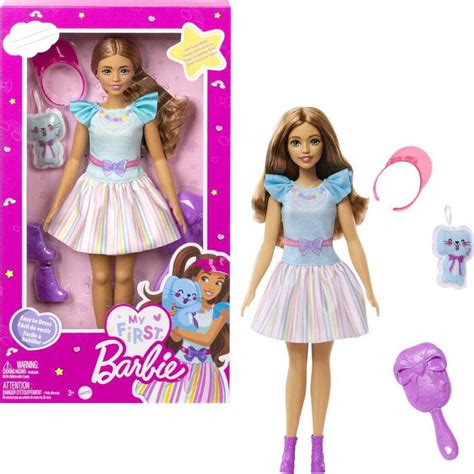 My First Barbie Doll For Preschoolers Teresa Brunette Doll With Bunny And Accessories Toys R