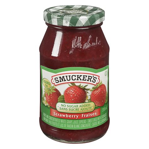 Smuckers No Sugar Added Jam Strawberry 310ml London Drugs