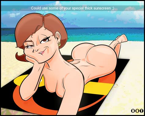 Rule 34 1girl Ass Beach Breasts Cleavage Dat Ass Elastigirl Female