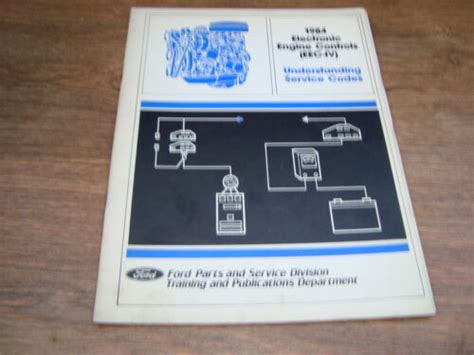 1984 Ford Electronic Engine Controls Eec Iv Manual Booklet Pwio Ebay