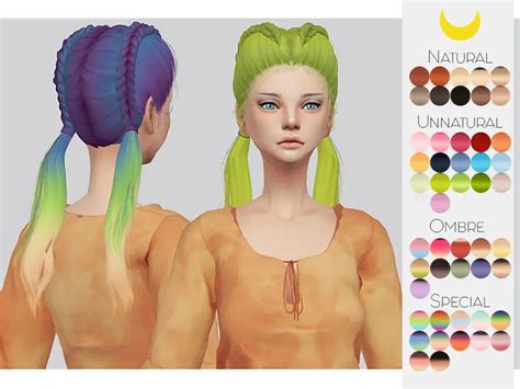 Sims 4 Hairs The Sims Resource Leahlillith`s Freaky Hair Retextured