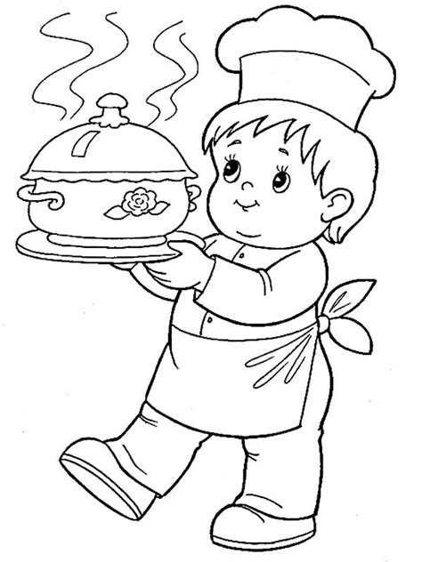 Cook Coloring Pages To Download And Print For Free