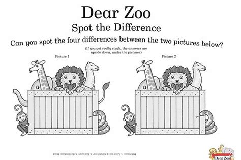 Dear Zoo Coloring Pages Animal Coloring