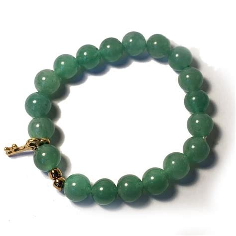 Reiki Charged Green Aventurine Abundance Bracelet Healing Etsy