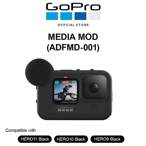 Gopro Hero11 Hero10 Hero9 Black Media Mod Adfmd 001 Shopee Malaysia