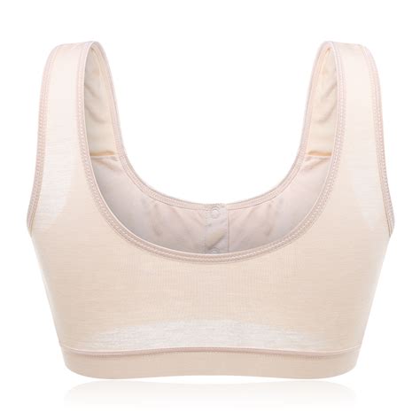 Front Closure Wireless Cotton Vest Bra