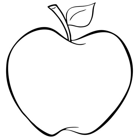 Free Printable Apple Template
