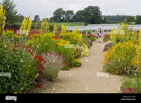 Helmsley Walled Garden Stock Photo Alamy