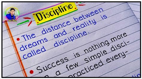 Discipline Essay In English Essay On Discipline 10 Lines On