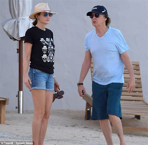 Sir Paul Mccartney Enjoys Beach Time In St Barts Daily Mail Online