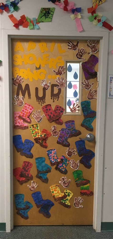 Spring Classroom Door April Showers Bring Mud Spring Showers Bring