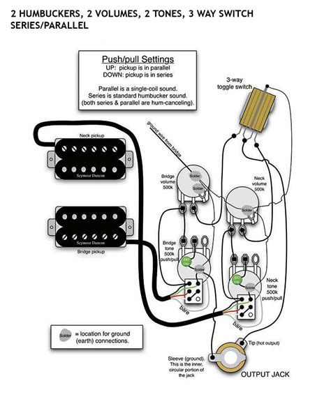 Guitar wiring, guitar rewiring, electric guitar, two humbuckers, custom switching, seymour duncan triple shots. Gibson 3 Humbucker Wiring Diagram - Database - Wiring Diagram Sample