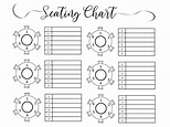 Wedding Seating Chart | Typeable PDF, Word, Excel
