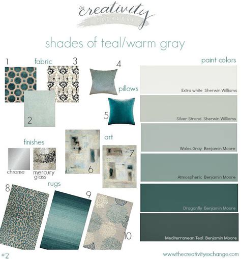 Shades Of Teal Layered With Warm Gray Moody Monday From The Creativity